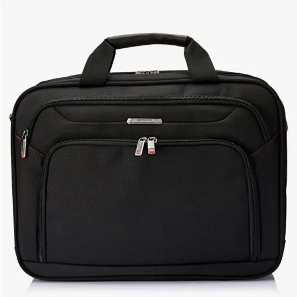Samsonite luggage 3 Toploader Briefcase,, Polyester, Black, black